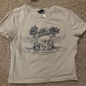Divided Cream Graphic Tee